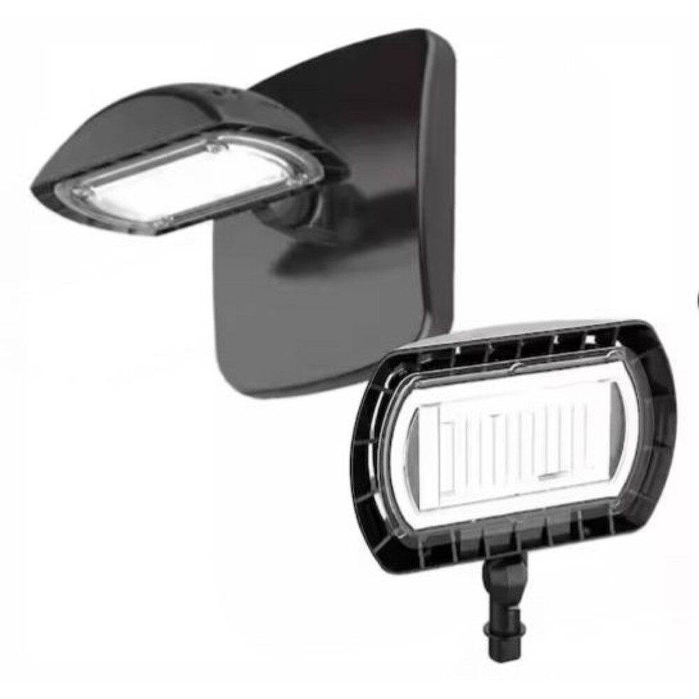 Commercial Electric LED Wall or Flood Light Dark Bronze  1500 Lumens NOB